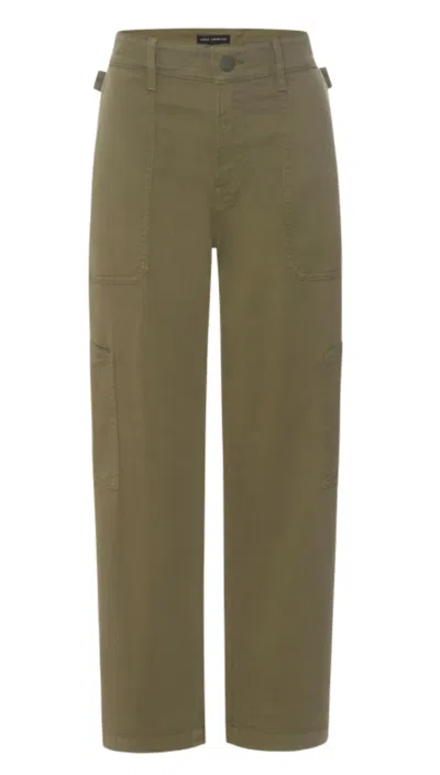 Good American Women's Cargo Cropped Twill Pants In Green