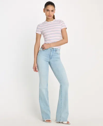 Good American Women's Classic Bootcut Jeans In Blue