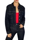 Good American Committed Denim Jacket In Blue