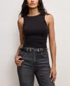 Good American Heritage Ribbed Tank Top In White