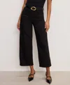 Good American Good Waist Crop Palazzo Jeans In Black