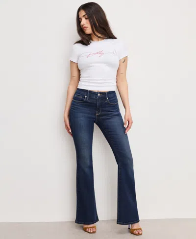 Good American Women's Dolly Joleans Flare Jeans In Blue