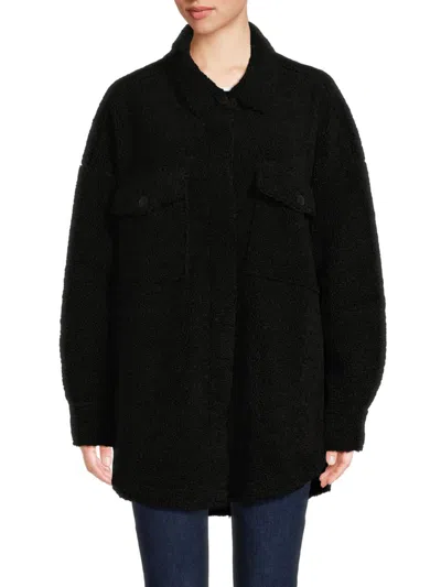 Good American Women's Faux Fur Jacket In Black