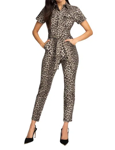 Good American Women's Fit For Success Jumpsuit In Wild Cat In Multi