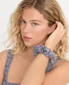 Good American Women's Gingham Pattern Scrunchie In Orange