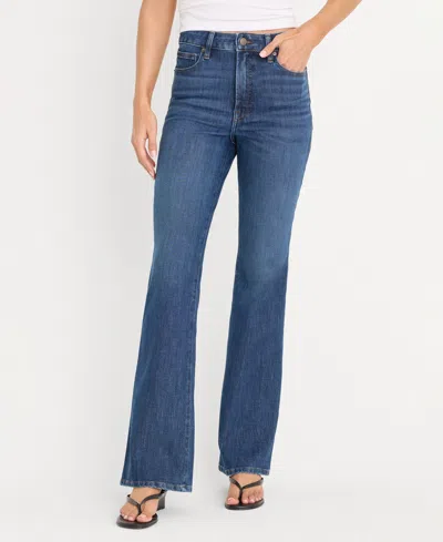 Good American Women's Good Classic High-rise Bootcut Jeans In Purple