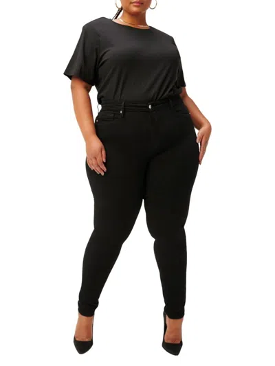 Good American Women's Good Legs Ankle-crop Jeans In Black