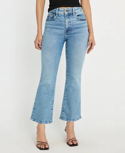 Good American Women's Good Legs Cropped Mini Boot Jeans In Gray