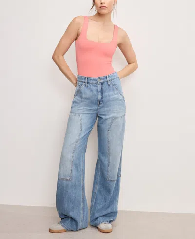GOOD AMERICAN WOMEN'S GOOD STANDARD EASE CARPENTER JEANS