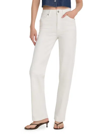 Good American Womens White001 Vintage Straight-leg Ankle Denim Jeans
