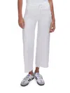 Good American Women's Good Waist Cropped Palazzo Jeans In White