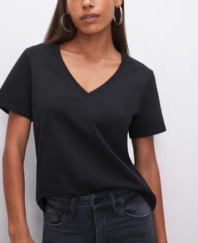 GOOD AMERICAN WOMEN'S HERITAGE V-NECK SHORT-SLEEVE T-SHIRT