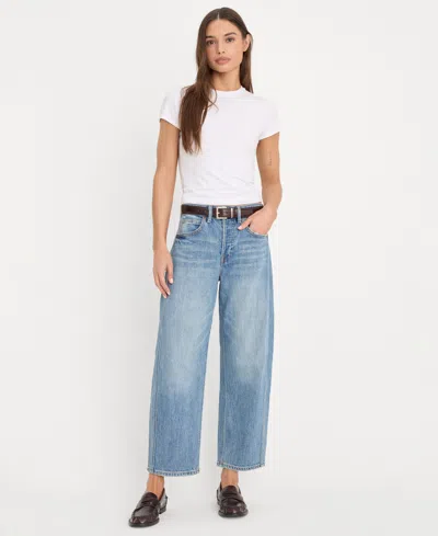 Good American Women's High Rise Barrel Jeans In Blue