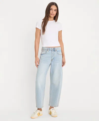 Good American Women's High Rise Barrel Jeans In Blue