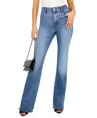 Good American Women's High-rise Bootcut Jeans, Regular & Plus Size In Blue