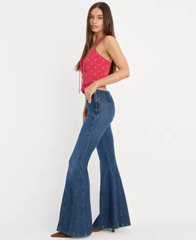 Good American Women's High-rise Flared-leg Jeans In Multi
