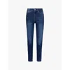 GOOD AMERICAN WOMENS GOOD AMERICAN HIGH-RISE SKINNY STRETCH-DENIM JEANS