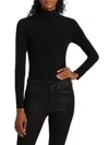 Good American Turtleneck Stretch-jersey Body In Black