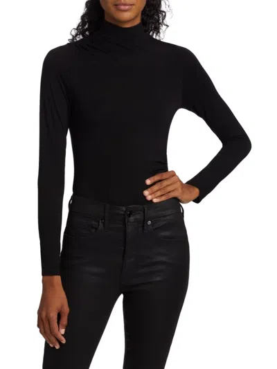 GOOD AMERICAN WOMEN'S JERSEY TURTLENECK BODYSUIT