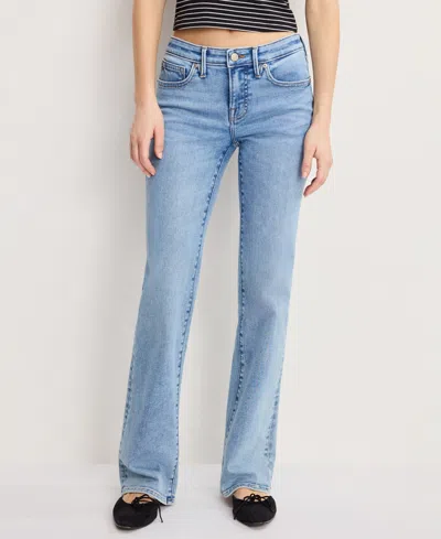 Good American Women's Low Rise Boot Jeans In Blue