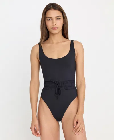 Good American Women's Matte Waist Framer One-piece Swimsuit In Black