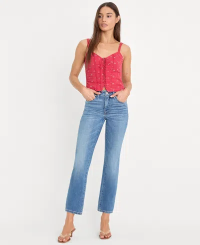 Good American Women's Mid-rise Ankle-length Jeans In Blue