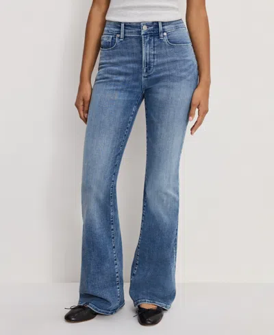 Good American Women's Mid-rise Flared Jeans, Regular & Plus Size In Indigo
