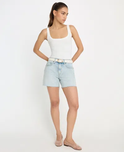 Good American Women's Mid-rise Shorts In Blue