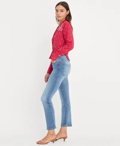 Good American Women's Mid-rise Straight-leg Jeans In Multi
