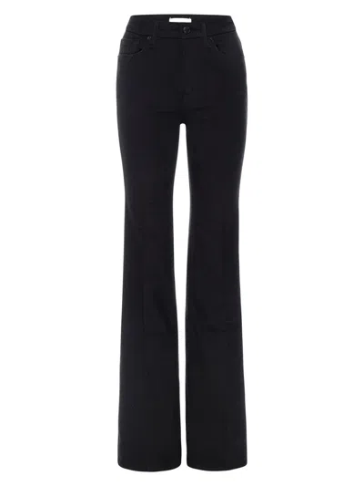 Good American Women's Never Fades Good Legs Flare Jeans In Black
