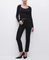 Good American Good Curve Never Fade High Waist Straight Leg Jeans In Black