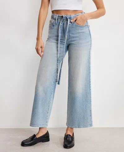 Good American Women's Palazzo Cropped Jeans In Blue