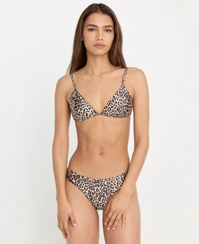 Good American Women's Perfect Fit V-neck Bralette Bikini Top In Multi