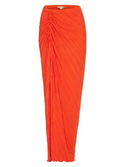 Good American Plisse Maxi Sarong Roma002