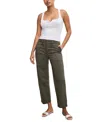 GOOD AMERICAN WOMEN'S POINTELLE SQUARE-NECK HENLEY TANK TOP