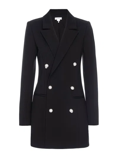 Good American Women's Ponte Embellished Executive Blazer Minidress In Black
