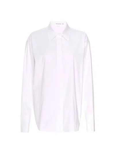 Good American Women's Poplin Cotton-blend Shirt In White