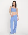 Good American Poplin Pull-on Pants In Blue