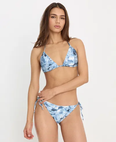 Good American Women's Printed Bikini Top, Regular & Plus Size In Blue