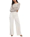 Good American Mesh Boatneck Bodysuit In Ssp-print001 In White