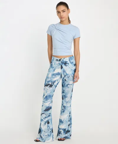 Good American Women's Printed Flare Pants