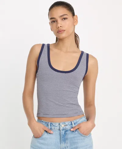 Good American Women's Scoop Neck Tank Top, Regular & Plus Size In Blue