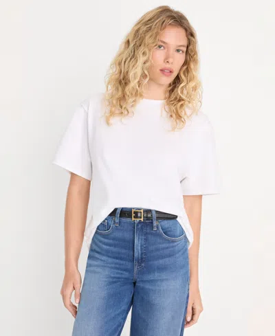 Good American Women's Short-sleeve Oversized T-shirt In White
