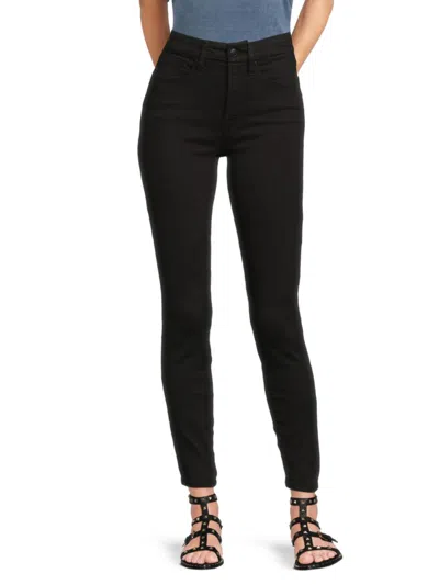 Good American Women's Skinny Fit Dark Wash Jeans In Black