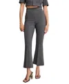 Good American Soft Ponte Kick Flare Ankle Pants In Gray