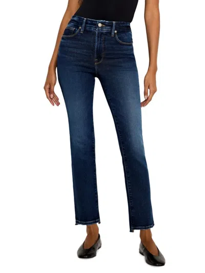 Good American Women's Soft Tech Good Classic High-rise Skinny Jeans In Blue