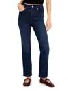 Good American Soft Tech Good Curve High Waist Ankle Straight Leg Jeans In Blue