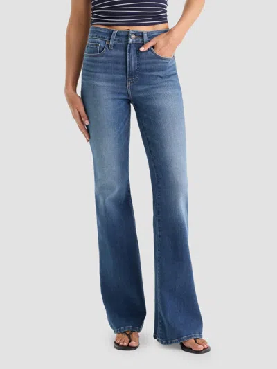 Good American Women's Soft Tech Good Legs Flare Jeans In Blue