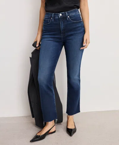 Good American Women's Soft Tech Standard Kick Flare Jeans In Blue