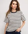 Good American Cotton Oversized Tee In Multi